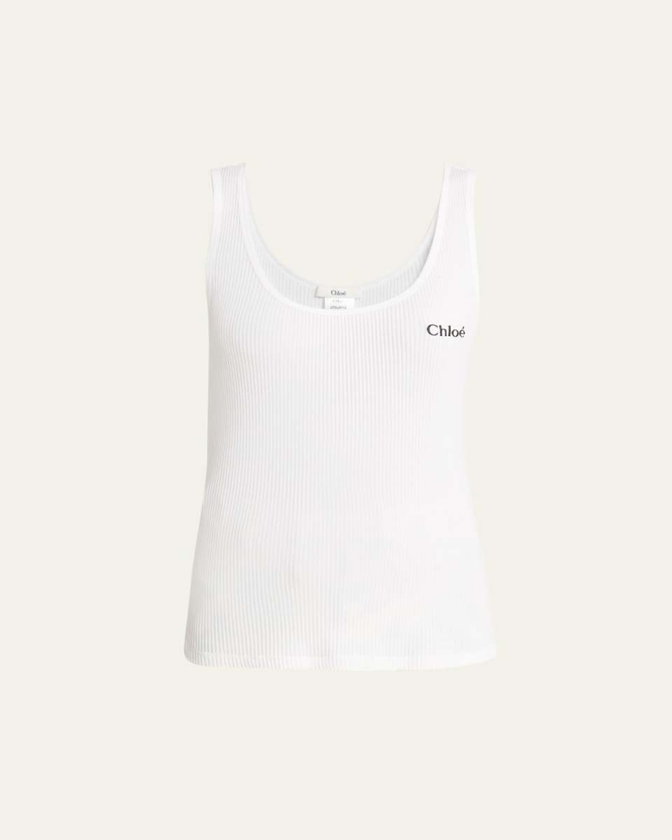 Logo Embroidered Tank Top